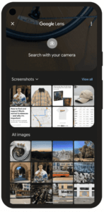Google Lens Screenshot
